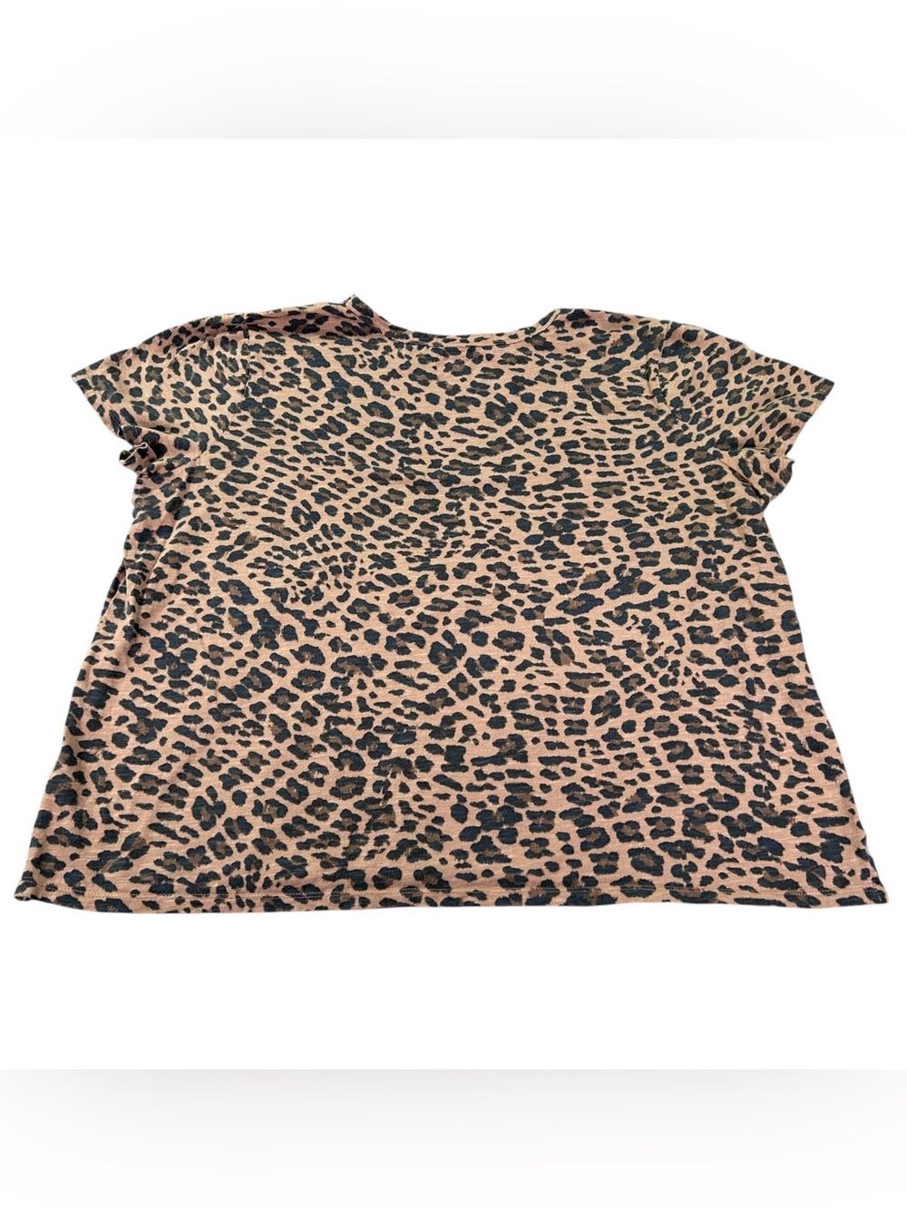 Maurices 24/7 Leopard Cheetah Print Tee Plus 1X Cotton Animal Print Glam Fall